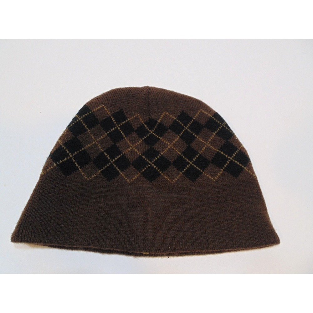 GUINNESS STOUT Logo Argyle Reversible Knit Hat Ireland Beer - Picture 4 of 7